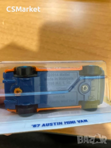 67 Austin Mini Van Hot Wheels количка, снимка 4 - Коли, камиони, мотори, писти - 52750403
