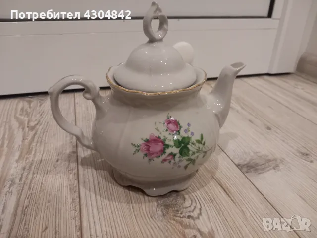 Порцеланов чайник , снимка 2 - Сервизи - 49539252