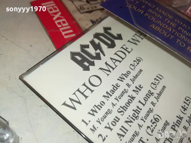 AC/DC WHO MADE WHO-TAPE 1604251834, снимка 9 - Аудио касети - 49922192