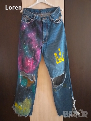 Чудни и много интересни дамски дънки , снимка 2 - Дънки - 52722744