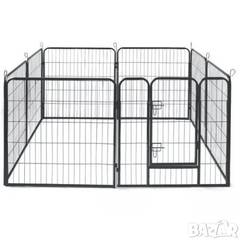 Метално заграждение за кучета 160х160x80см / Дворна клетка / Кошара, снимка 1
