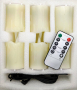 6 броя восъчни акумулаторни LED свещи топло бели, дистанционно управление, за домашен декор, снимка 9