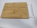 Дървена дъска за рязане + отделение за съхранение за прибори