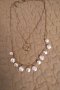  Позлатена сребърна огърлица с естествени перли  разпродажба , снимка 3