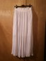 Нова дълга лятна бяла плисирана пола с колан M-L, снимка 2
