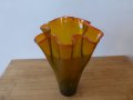Стъклена ваза Мурано VENINI Amber, снимка 2