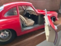 BBURAGO метална колекционерска количка PORSCHE 356B COUPE 1961г. 1:18, снимка 11