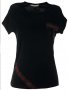 СТРАХОТНА черна тениска с щампи от камъчета и на гърба, снимка 1 - Тениски - 37695405