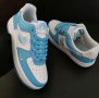 Nike Air Force 1 Nail Art Blue Дамски Обувки Маратонки Женски Кецове Размер 39 Номер Сини Бели Нови, снимка 2