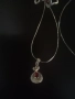Сребърно колие с обеци, снимка 9