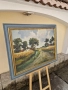 Масло картина автор пейзаж платно рамка , снимка 6