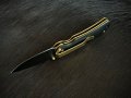 Колекционерски сгъваем джобен нож PUMA TEC Einhandmesser Golden Logo (302409), снимка 7