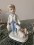 8бр малки порцеланови фигури/деца-музиканти-ученик/статуетки 12-17см, снимка 2