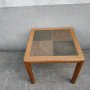 Стара дървена маса с плочки - Handmade by HASLEV - Denmark, снимка 1 - Антикварни и старинни предмети - 32362806