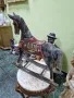 Прекрасна много стара антикварна дървена фигура статуетка люлеещ се кон, снимка 8