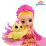 Кукла Enchantimals Royal - Falon Phoenix & Sunrise - Птиче / Mattel, снимка 2