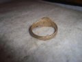 СТАРИНЕН САЧАНЕН ПРЪСТЕН с БУКВА - И - РЪЧНА МАЙСТОРСКА ИЗРАБОТКА - САЧАН 27542, снимка 6