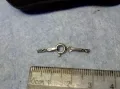 СТАРА СРЕБЪРНА ЗАКОПЧАЛКА СРЕБРО 925 КАРАБИНКА За ГРИВНА КОЛИЕ ВЕРИЖКА СИНДЖИРЧЕ 49920, снимка 5