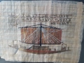 Стар папирус картина Египет - винтич, снимка 2