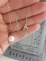 Сребърно колие с естествена перла, снимка 1