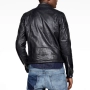 G-STAR Motac-O Biker Оригинално Кожено Мъжко Яке М, снимка 4