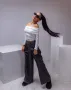 Стилен сив дамски панталон , снимка 2