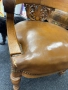 Старинно кресло стол дърворезба, снимка 7