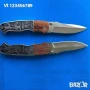 Сгъваем джобен нож с калъф”ЕЛЕНИ" сталь 65х13, снимка 1