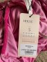 Нова клубна рокля с етикета House London  метален металически ефект в златисто лилав цвят бляскава , снимка 17