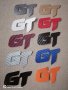 Различен цвят карбон стикер лепенка с надпис GT за кола автомобил джип ван бус, снимка 1