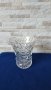 Голяма немска кристална ваза с орнаменти - 18см, снимка 1 - Антикварни и старинни предмети - 37441067