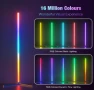 BEDEE LED RGB подова лампа, ъглова смарт лампа, 16 милиона цвята, музикална синхронизация, снимка 2