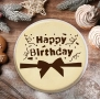 Happy birthday Честит рожден ден Шаблон стенсил за декорация на торта скрапбукинг , снимка 3