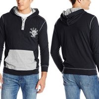 ПРОМО 🍊 ECKO UNLTD 🍊 Мъжки суичър с качулка в черно BLACK HOODIE нов с етикети, снимка 5 - Суичъри - 11790406