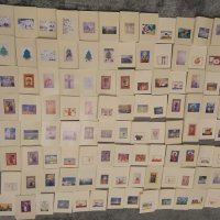 2240 нови пощенски картички с детски рисунки - двулистни, снимка 1 - Други - 26975479
