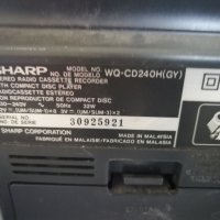 ЗА ЧАСТИ ЗА РЕМОНТ Радиокасетофон с CD SHARP WQ-CD240H, снимка 4 - Радиокасетофони, транзистори - 43098606