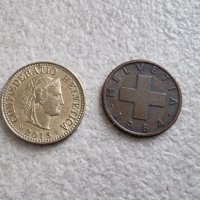 Монети. Швейцария. 2 ,1 , 1/2  франка  и 1 , 5 , 10, 20  рапена. 7 бройки. , снимка 12 - Нумизматика и бонистика - 36789136