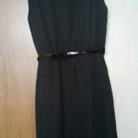 Черна рокля с лачено коланче ПРОМОЦИЯ👗🍀XS, S р-р👗🍀 арт.379, снимка 4 - Рокли - 28085339