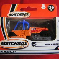 Метална количка валяк Мачбокс Matchbox ROAD ROLLER - New for 2001, снимка 1 - Колекции - 39688776