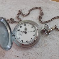 Стар джобен часовник Мълния - глухар - Минт, снимка 1 - Антикварни и старинни предмети - 36926821