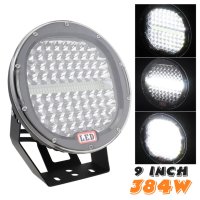 2 БРОЯ 9" Мощни 384W LED Халогени ФАРОВЕ за джипове камиони 9-30V, снимка 4 - Аксесоари и консумативи - 42994054