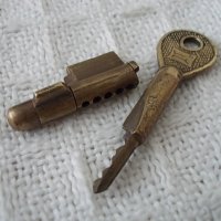 Старинен бронзов ключ №17, снимка 2 - Антикварни и старинни предмети - 33382424