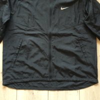 НОВА оригинална черна ветровка яке суичър NIKE размер L от САЩ, снимка 4 - Спортни дрехи, екипи - 43654536