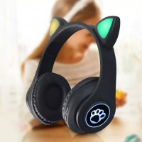 Bluetooth слушалки котешки уши CAT ear P33M в различни цветове, снимка 7 - Безжични слушалки - 33156401