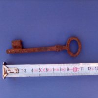 Стар метален ключ за врата 2, снимка 1 - Колекции - 28299849