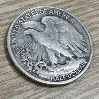 1/2 долар (Half Dollar) 1942 г, САЩ - сребърна монета No 2, снимка 1 - Нумизматика и бонистика - 42970765