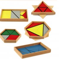 Конструктивни триъгълници Монтесори / всички Монтесори материали, снимка 1 - Образователни игри - 28337922