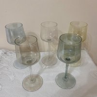 Интересни цветни стъклени чаши за аперитив , снимка 2 - Чаши - 43225663