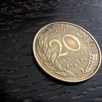 Монета - Франция - 20 сентима | 1967г., снимка 1 - Нумизматика и бонистика - 32690131