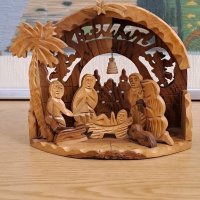 Дърворезба ,,Раждането на Исус Христос,,, снимка 8 - Антикварни и старинни предмети - 43390650